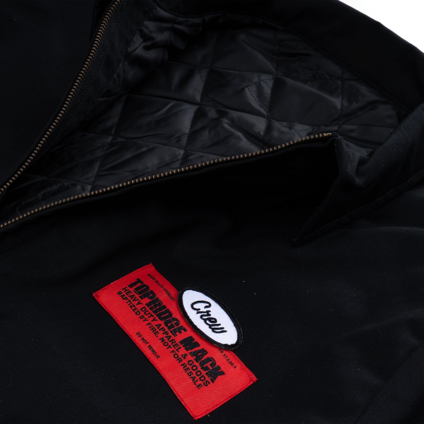 QUILTED UTILITY CREW JACKET